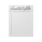 Bloc-note Suivi de jeûne intermittent mensuel AM/PM (Tourné)