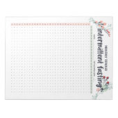 Bloc-note Suivi de jeûne intermittent mensuel AM/PM (Devant)