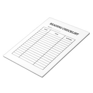 Bloc-note Suivi de liste de lecture
