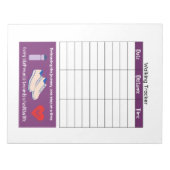 Bloc-note Suivi de marche Santé et condition physique (Devant)