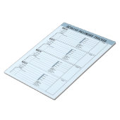 Bloc-note Suivi de mot de passe de base avec nom d'utilisate (Incliné)