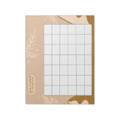 Bloc-note Suivi de routine hebdomadaire (Tourné)