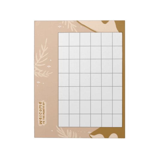 Bloc-note Suivi de routine hebdomadaire (Tourné)