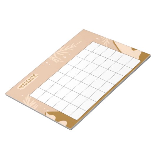 Bloc-note Suivi de routine hebdomadaire (Incliné)