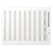 Bloc-note Suivi des dépenses (Devant)