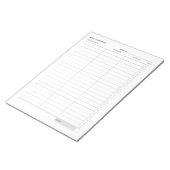 Bloc-note Suivi des dépenses simples minimal (Incliné)