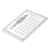 Bloc-note Suivi des mesures corporelles (Incliné)