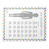 Bloc-note Suivi des mesures corporelles (Devant)