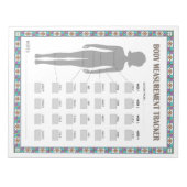 Bloc-note Suivi des mesures corporelles (Devant)