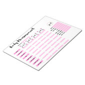 Bloc-note Suivi des mesures corporelles (Incliné)