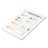 Bloc-note Suivi des objectifs d'épargne (Incliné)