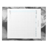 Bloc-note Suivi des revenus et des dépenses de base-ball (Devant)