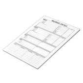 Bloc-note Suivi détaillé du mot de passe avec vérification e (Incliné)