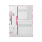 Bloc-note Suivi du budget et des factures mensuels (Tourné)