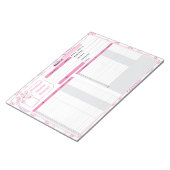 Bloc-note Suivi du budget et des factures mensuels (Incliné)