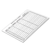 Bloc-note Suivi mensuel personnalisé des factures (Incliné)