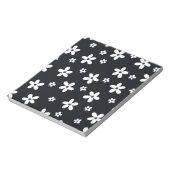Bloc-note Summer Boho Black White Daisy Flowers (Tourné)