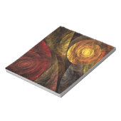 Bloc-note Sun Flower Floral Moderne Art Motif Abstrait (Tourné)