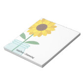 Bloc-note Sunflower in Mason Jar - Ajouter votre nom (Tourné)
