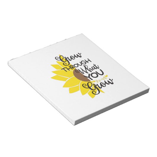 Bloc-note Sunflower Lover | Croissez À Travers Ce Que Vous C (Incliné)