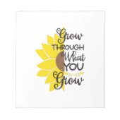 Bloc-note Sunflower Lover | Croissez À Travers Ce Que Vous C (Devant)