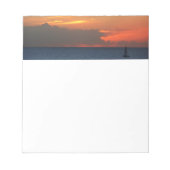 Bloc-note Sunset Clouds and Sailboat Seascape (Devant)