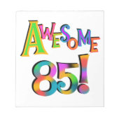 Bloc-note Super 85 T-shirts et cadeaux d'anniversaire (Devant)