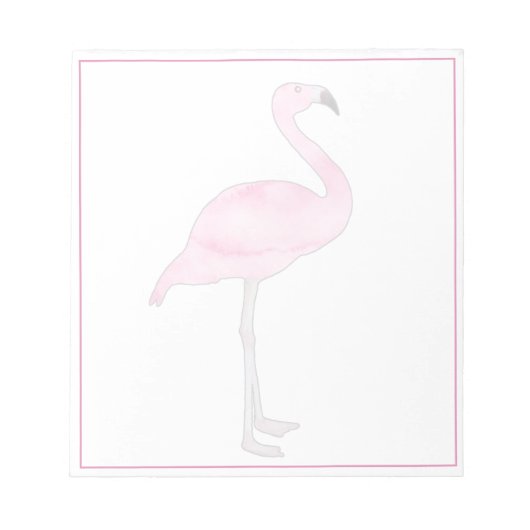 Bloc-note Superposition transparente avec bordure rose flama (Devant)