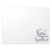 Bloc-note Superpuissance de Nurse (Devant)