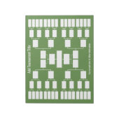 Bloc-note Support de tournoi sportif - 32 équipes (Tourné)