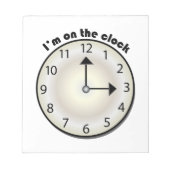 Bloc-note Sur L'Horloge (Devant)