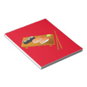 Bloc-note Sushi cuisine japonaise mignonne (Incliné)