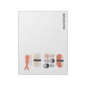 Bloc-note Sushi Japonais L'art alimentaire personnalisé (Tourné)