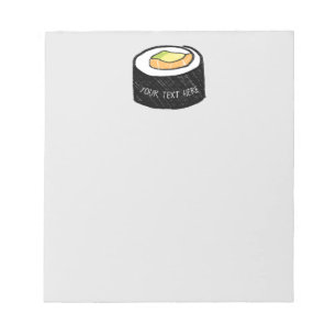 Bloc-note Sushi Maki personnalisé   Alaska Roll Sushi