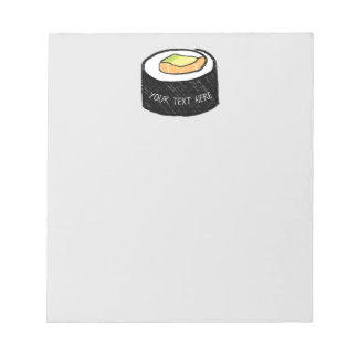 Bloc-note Sushi Maki personnalisé | Alaska Roll Sushi