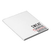 Bloc-note Sweat Plus Sacrifice équivaut à la réussite - Insp (Incliné)