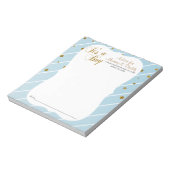 Bloc-note Sweet Baby Blue et Gold Confetti - Conseils (Tourné)