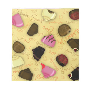Bloc-note Sweet Valentine - Saint Valentin Motif de bonbons