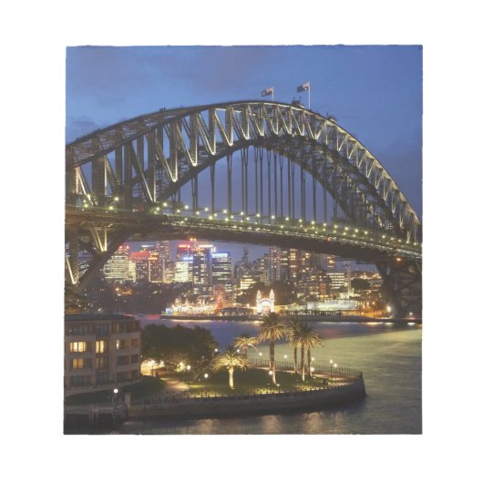 Bloc-note Sydney Harbour Bridge et Park Hyatt Sydney Hotel (Devant)