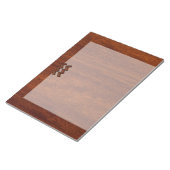 Bloc-note Symbole Aquarius Zodiac Style acajou (Incliné)