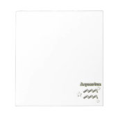 Bloc-note Symbole chrome Aquarius (Devant)
