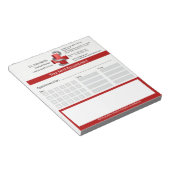 Bloc-note Symbole croix Médicale rouge serpent rendez-vous e (Incliné)
