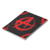 Bloc-note Symbole d'anarchie (Tourné)