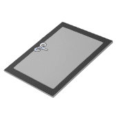 Bloc-note Symbole de Chrome Like Aries Zodiac (Incliné)