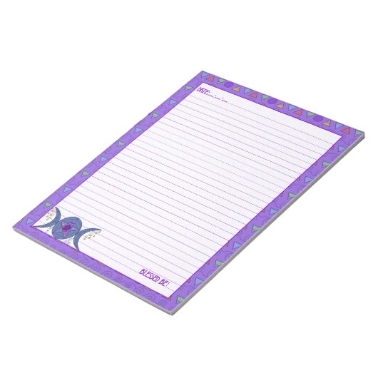 Bloc-note Symbole de déesse de la lune triple (Incliné)