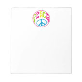 Bloc-note SYMBOLE DE LA PAIX Hippie (Devant)