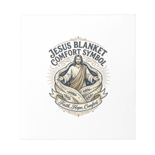 Bloc-note Symbole de réconfort de couverture Jésus Réconfort (Devant)