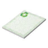 Bloc-note Symbole de recyclage (Tourné)