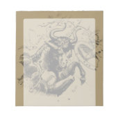 Bloc-note Symbole de Taurus Constellation Hevelius circa 169 (Devant)