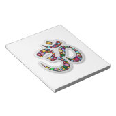 Bloc-note Symbole de yoga Om Ohm Aum Namaste (Incliné)